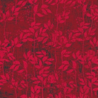 Servietten 33x33 cm - Leaves Pattern Berry
