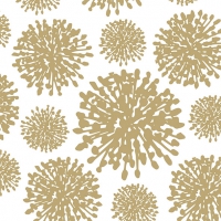 Servietten 33x33 cm - Wish Flower Gold