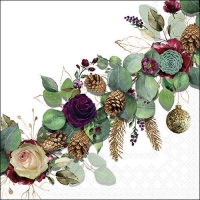 Servietten 33x33 cm - Eucalyptus White Servietten 33x33 cm - Eucalyptus White