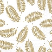 Servietten 33x33 cm - Palm Leaves Gold Servietten 33x33 cm - Palm Leaves Gold