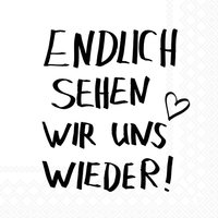 Servietten 33x33 cm - Endlich