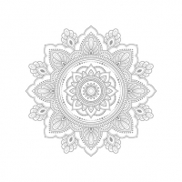 Servietten 33x33 cm - Mandala Silver Servietten 33x33 cm - Mandala Silver