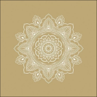 Servietten 33x33 cm - Mandala White/Gold Servietten 33x33 cm - Mandala White/Gold