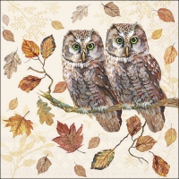 Servietten 33x33 cm - Owl Couple Servietten 33x33 cm - Owl Couple