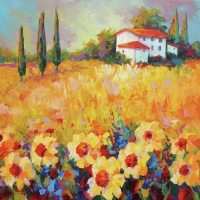 Servietten 33x33 cm - Painted Field Flowers Servietten 33x33 cm - Painted Field Flowers