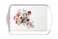 Tablett - Bunch of Violets Green