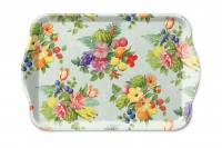 Tablett - Flowers and Fruits Green