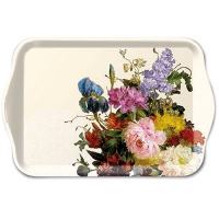Tablett - Still Life Bouquet Cream