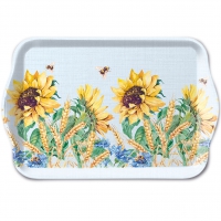 Tablett - Sunflower And Wheat Blue