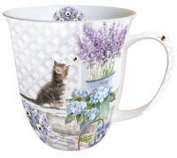 Porzellan-Tasse - Kitten