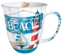 Porzellan-Tasse - To The Beach