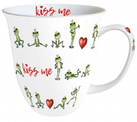 Porzellan-Tasse - Kiss Me