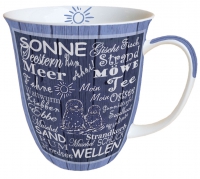 Porzellan-Tasse - Beach Terms