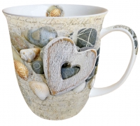 Porzellan-Tasse - Hearts And Stones