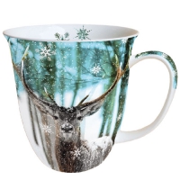 Porzellan-Tasse -  0.4 L Winter Deer