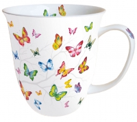 Porzellan-Tasse - Colourful Butterflies Porzellan-Tasse - Colourful Butterflies