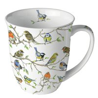 Porzellan-Tasse - Birds Meeting