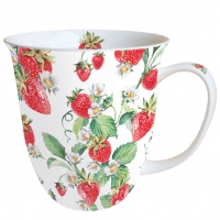 Porzellan-Tasse -  Garden Strawberries