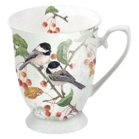 Porzellan-Tasse - Chickadee