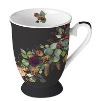 Porzellan-Tasse - Eucalyptus Black