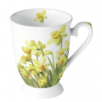 Porzellan-Tasse -  Golden Daffodils