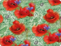Tischsets - Painted Poppies Green