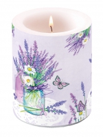Dekorkerze - Lavender Jar Lilac