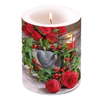 Dekorkerze - Roses And Ivy