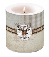 Dekorkerze klein - Wild Deer