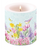 Dekorkerze klein - Blooming Garden Turquoise