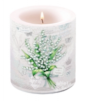 Dekorkerze klein - Lily of the Valley