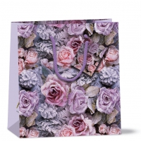 Geschenktasche 22x13x25 cm - Winter Roses