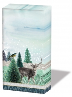 Taschentücher - Deer Winterscene