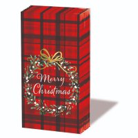 Taschentücher - Christmas Plaid Red