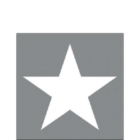 Servietten 25x25 cm - Star Grey