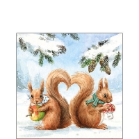 Servietten 25x25 cm - Squirrel Love