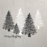 Servietten 25x25 cm - Wooden Trees Grey Servietten 25x25 cm - Wooden Trees Grey