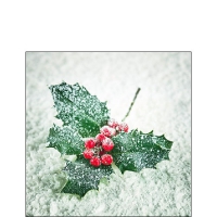 Servietten 25x25 cm - Frozen Ilex