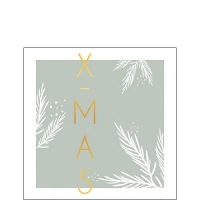 Servietten 25x25 cm - X-Mas Green Servietten 25x25 cm - X-Mas Green