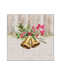 Servietten 25x25 cm - Christmas Bells Servietten 25x25 cm - Christmas Bells