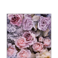 Servietten 25x25 cm - Winter Roses