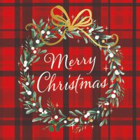 Servietten 25x25 cm - Christmas Plaid Red Servietten 25x25 cm - Christmas Plaid Red