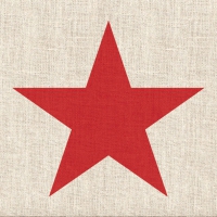 Servietten 33x33 cm - Star Linen Red