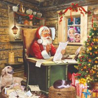 Servietten 33x33 cm - Santa´s Mail Servietten 33x33 cm - Santa´s Mail