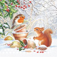 Servietten 33x33 cm - Winter Picture