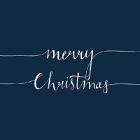 Servietten 33x33 cm - Christmas Note Blue 