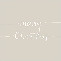 Servietten 33x33 cm - Christmas Note Stone