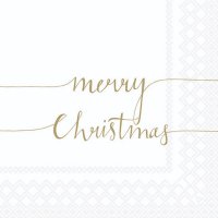 Servietten 33x33 cm - Christmas Note Pos. Gold Servietten 33x33 cm - Christmas Note Pos. Gold