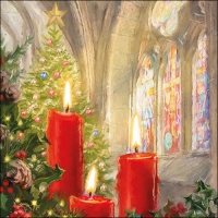 Servietten 33x33 cm - Candles In Church