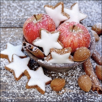 Servietten 33x33 cm - Apples & Cookies